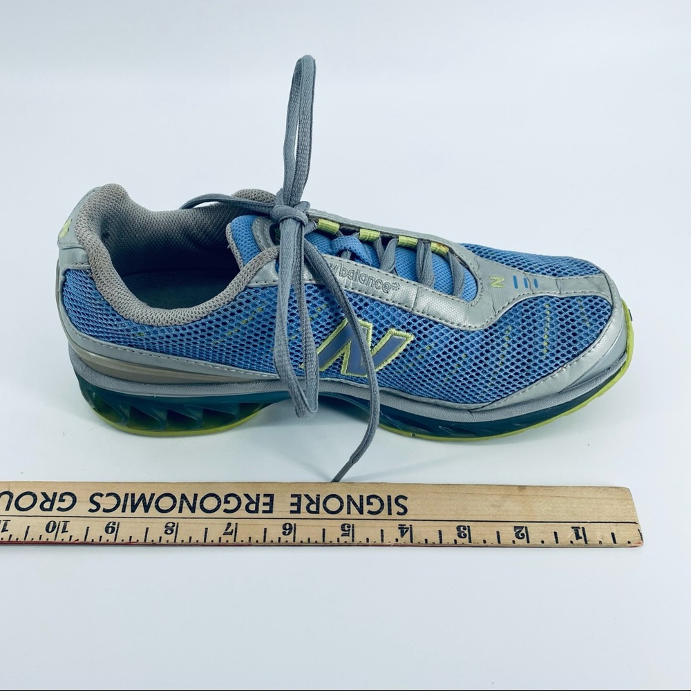 New Balance W8505BL Blue/Green/Silver Running Shoe - Picture 14 of 15